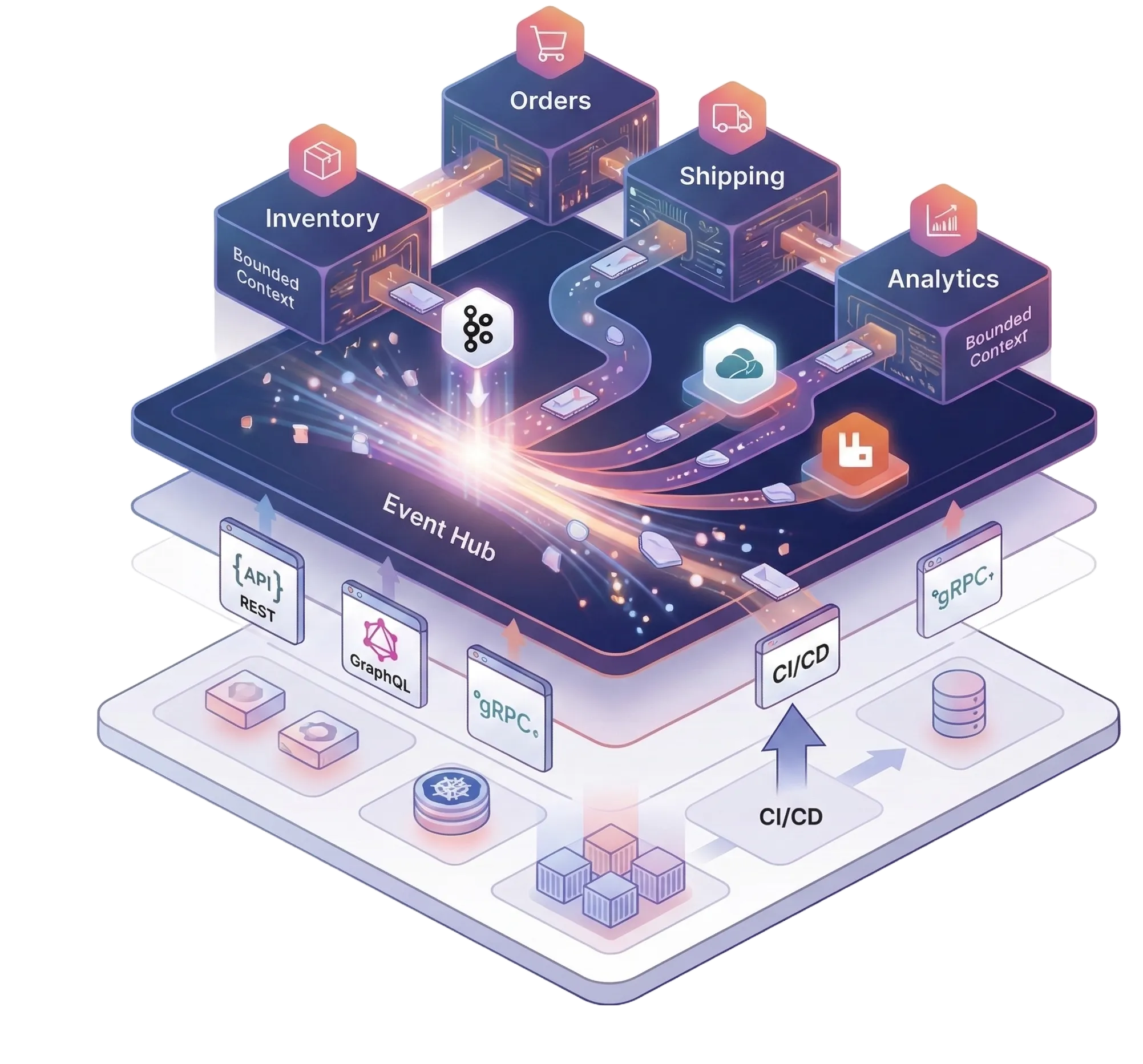 Server rack in a data center